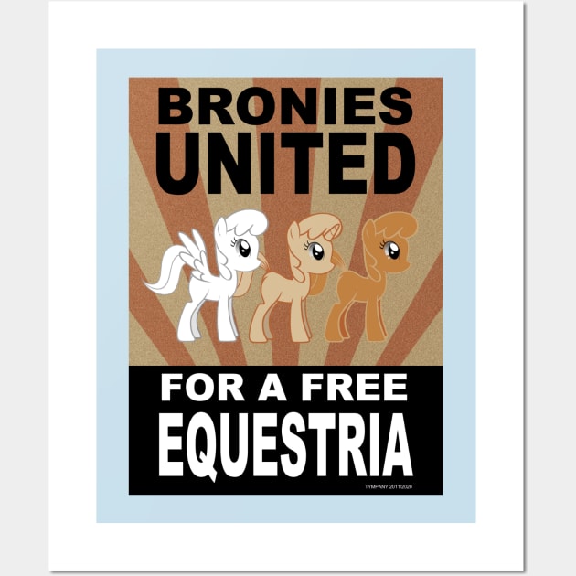 Bronies United! Wall Art by Tim_Kangaroo